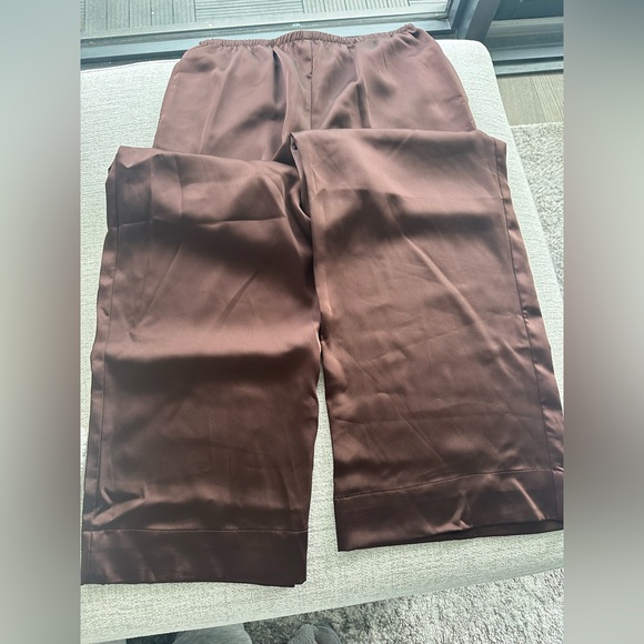 Target Brown Satin Pants - Picture 3 of 3